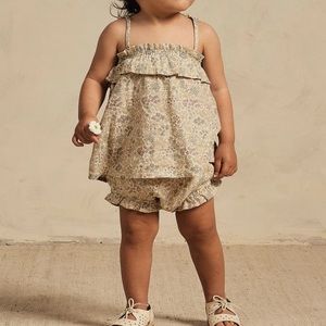 Rylee + Cru Ruffle Garden Tube Top with Bloomies - 2-3y
